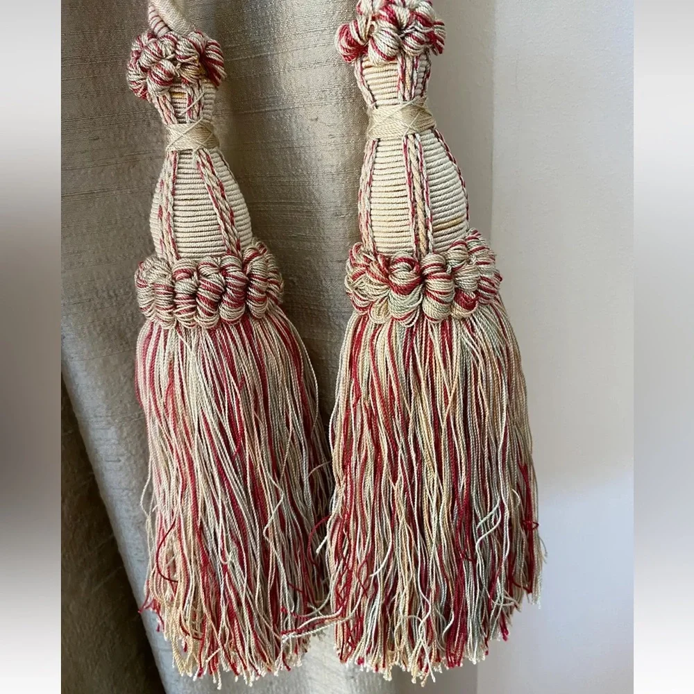 Vintage Red & Gold Tassels